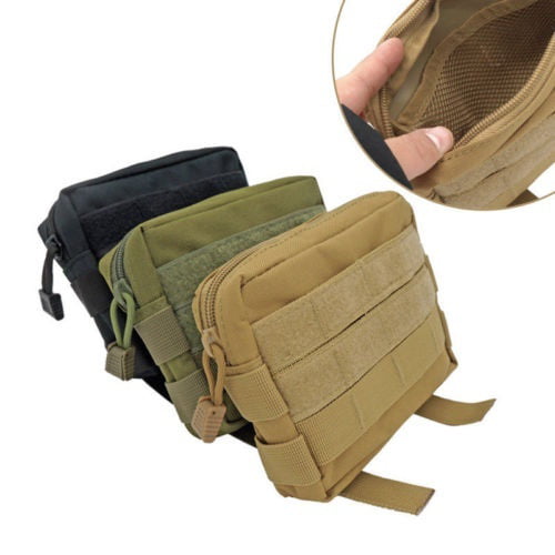 New Tactical Molle Waist Bag Utility EDC Pouch Durable Belly Pouch Ammo Holster
